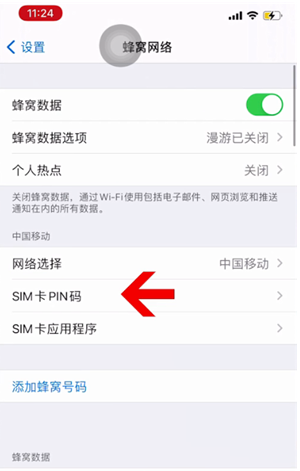 汾阳苹果14维修网分享如何给iPhone14的SIM卡设置密码 