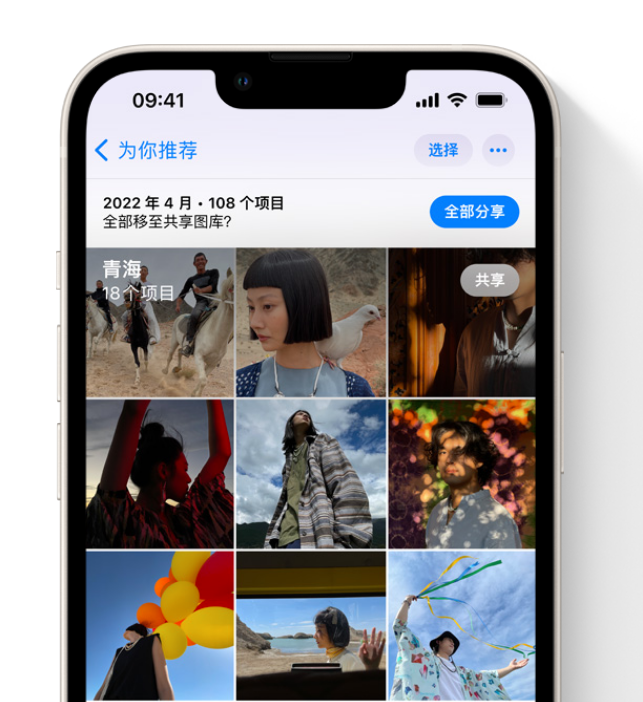 汾阳苹果维修网点分享在 iPhone 上使用共享图库 