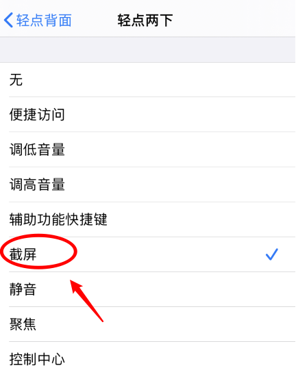 汾阳苹果手机维修分享iPhone12如何启用双击截屏 
